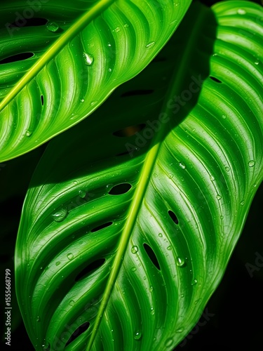 green leaf background