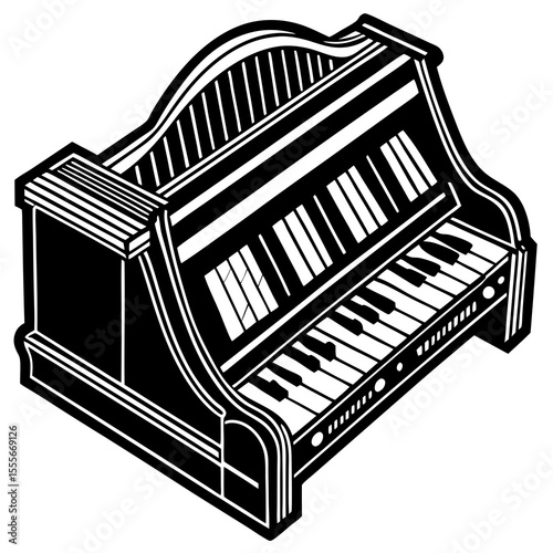 piano keys vector illustration