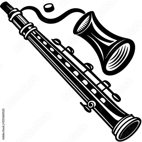 trumpet isolated on white background