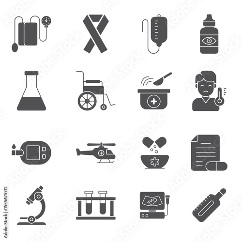 Medical Vector Icons for Health Apps