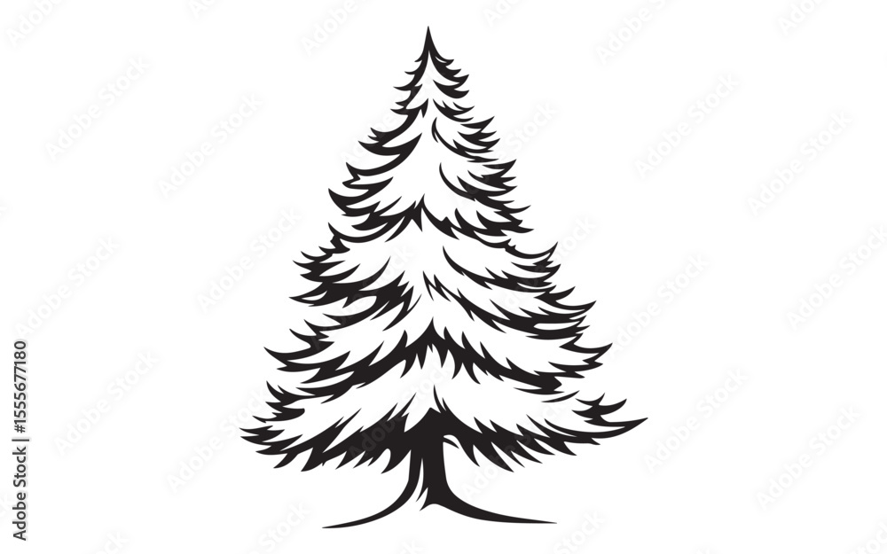 Obraz premium christmas tree set