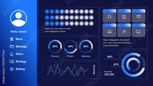 Interactive Dashboard UI for Data Visualization and Analytics