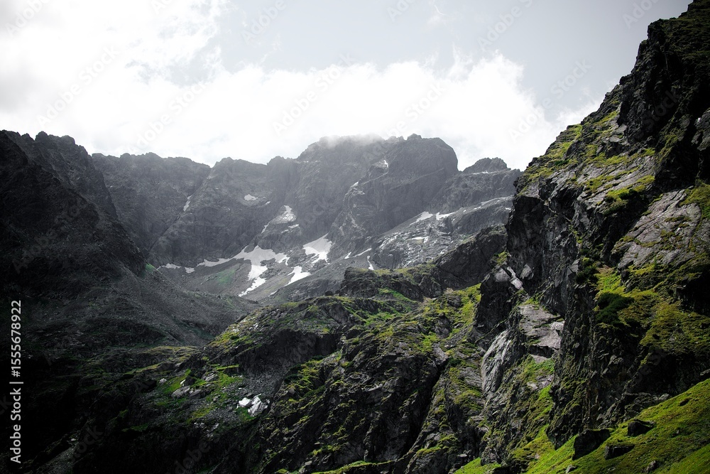 Obraz premium high mountain landscape