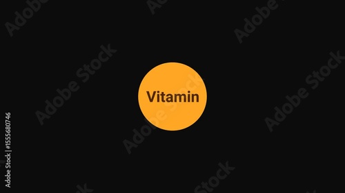 Vitamin B12 in Circle Animation