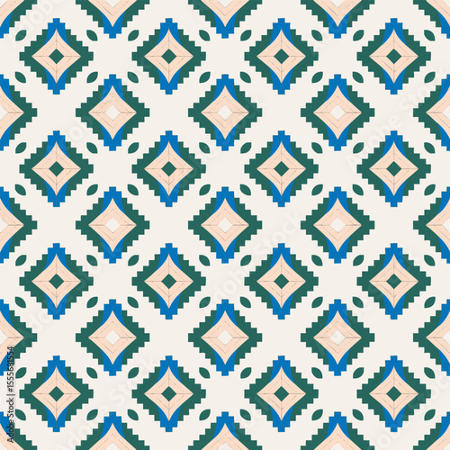 ethnic floral seamless pattern. abstract ornament pattern