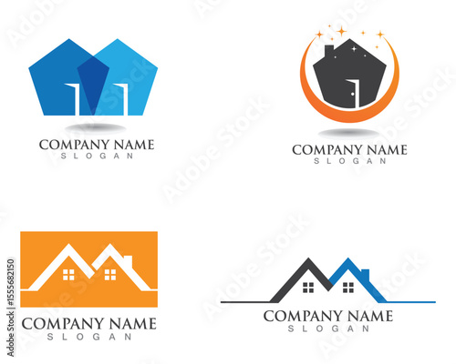 Real Estate , Property and Construction Logo design for business corporate sign