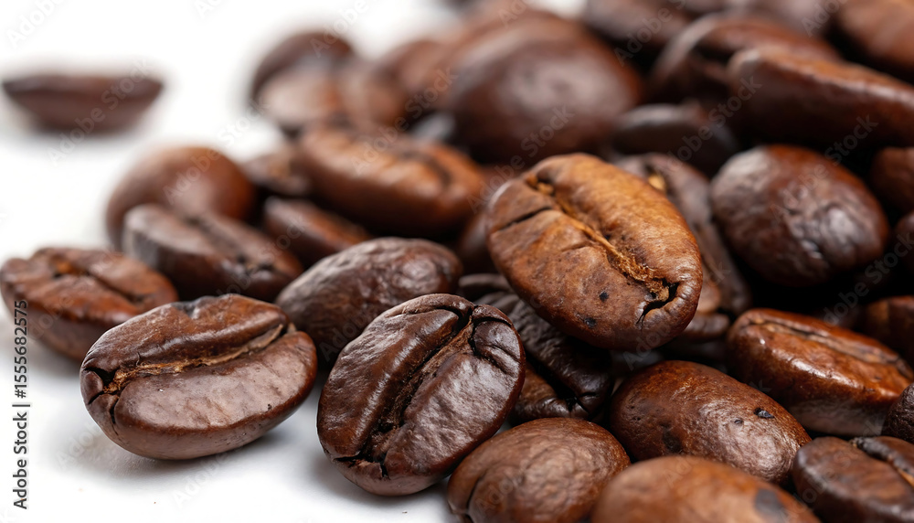 Obraz premium Gloss & Grind Macro Roasted Arabica Beans