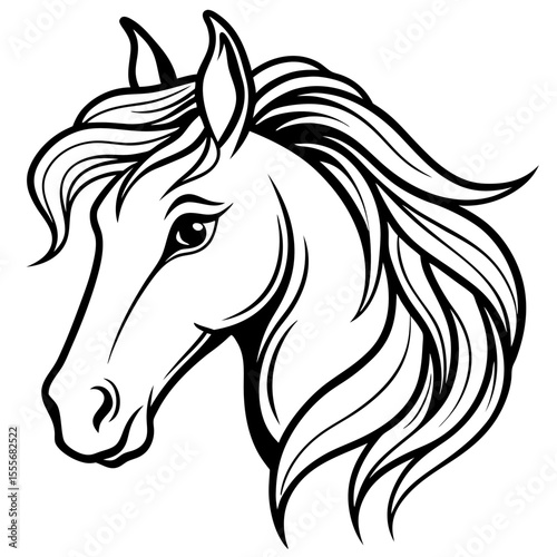horse head silhouette