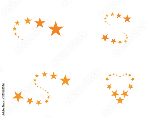 Star logo template vector icon illustration design