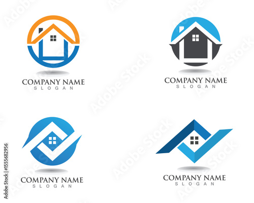 home buildings logo and symbols icons template