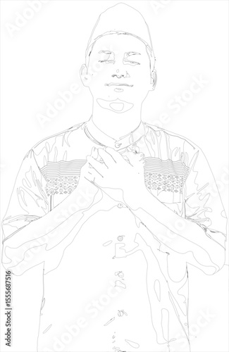sketch of a man
