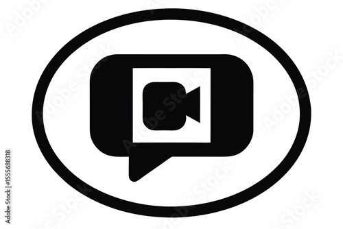 video chat vector icon