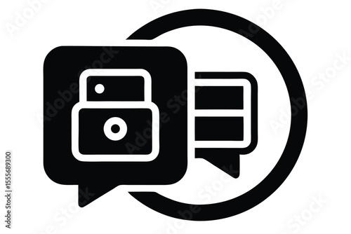 chat backup vector icon