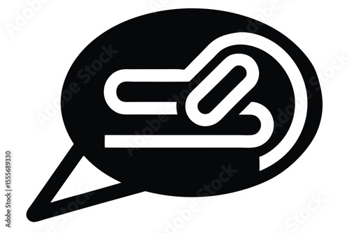 chat attachment vector icon