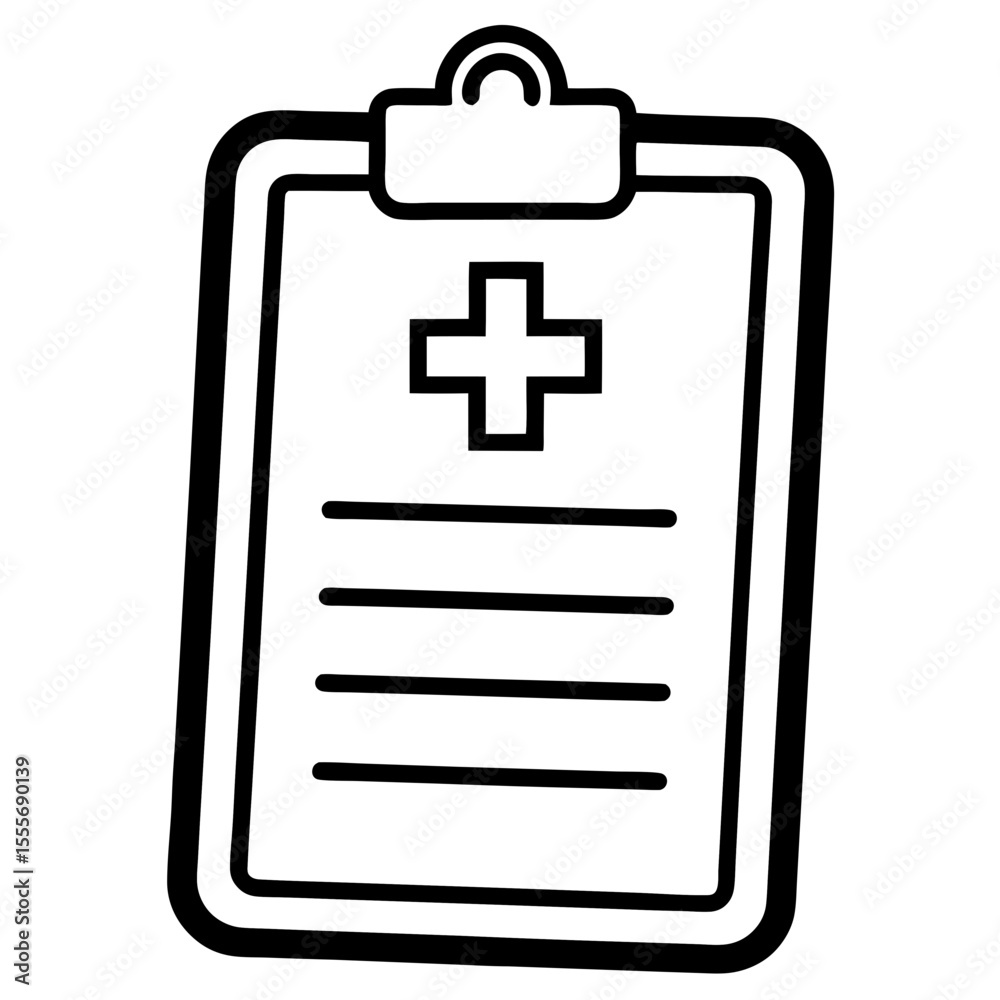 Healthcare Clipboard Symbol – Vector Art Healthcare Clipboard Symbol – Vector Art