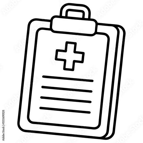Healthcare Clipboard Symbol – Vector Art
