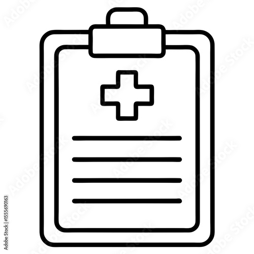 Healthcare Clipboard Symbol – Vector Art