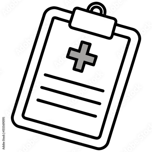 Healthcare Clipboard Symbol – Vector Art