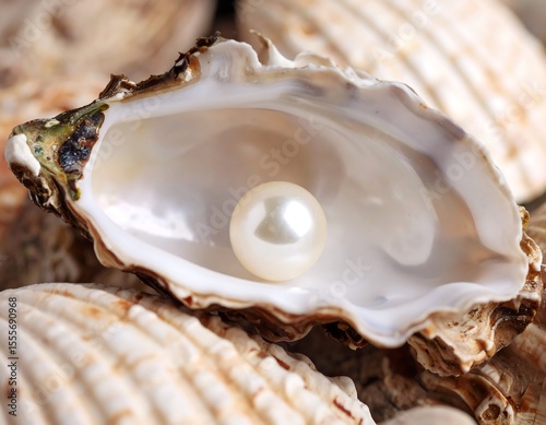 Pearl in oyster shell