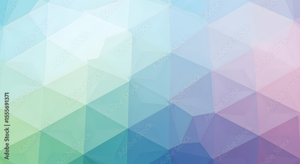 Fototapeta premium Abstract Polygonal Background Design with Geometric Shapes and Pastel Color Palette