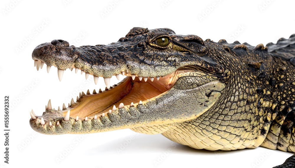 Obraz premium Croc head open wide