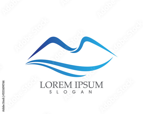 Mountain nature landscape  logo and symbols  icons template..