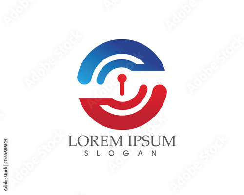 Lock security house and home logos template vector