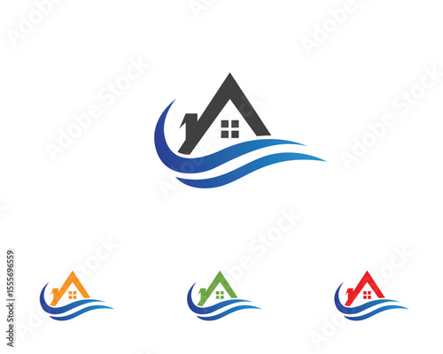 home logo and symbols icons template