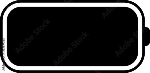 Battery charging icon. Silhouette design element related to mobile vector isolated on transparent background, animated charging low to full charge. lighting power symbol for web and app