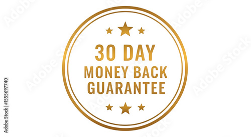 Gold 30Day MoneyBack Guarantee Seal.
