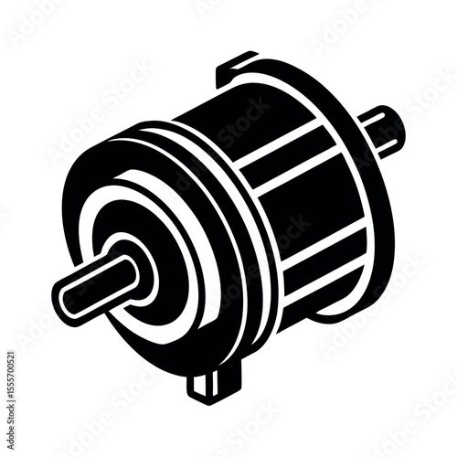 Synchronous Motor Rotating Machine Clipart