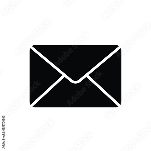 mail icon on white background