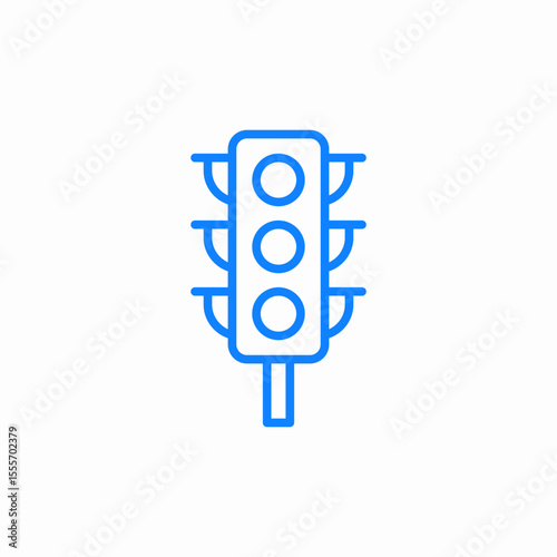 traffic light icon sign vector