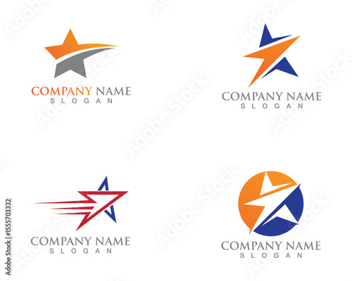 Star logo and symbols template vector icon illustration design
