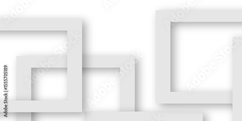 White and gray overlap triangle geometric technology pattern. gray rectangle frames with soft shadows white square line technology concept .White triangular beautiful tech layout triangle background.