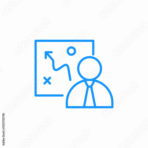 data analyst icon sign vector