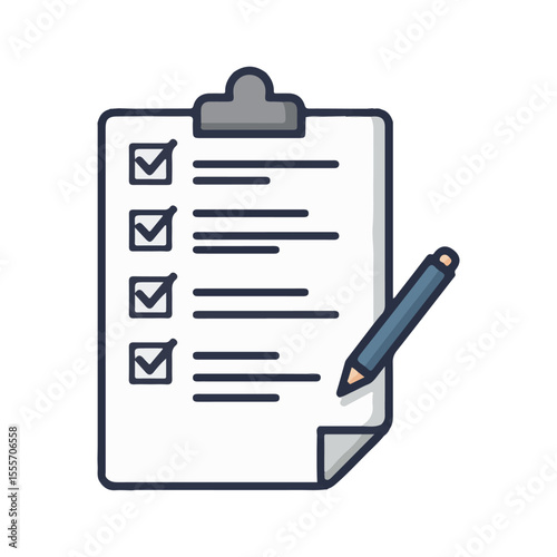 Legal and Law Vector Icons – Legal Checklist, perfect for infographic and app design