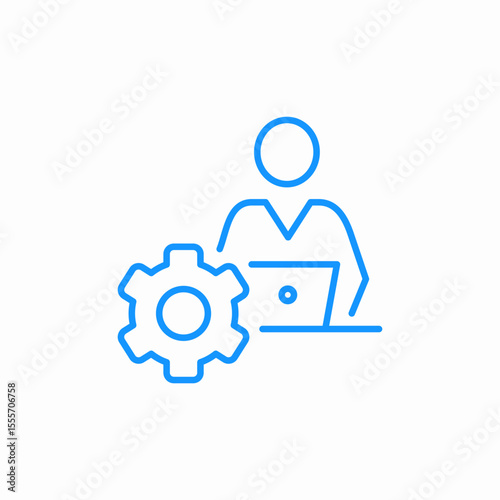 user settings icon sign vector