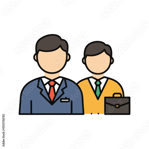 Legal and Law Vector Icons – Lawyer, suitable for infographic and app design