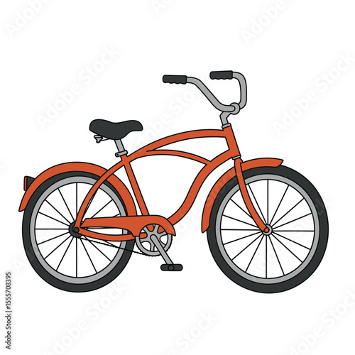 bicycle isolated on white background