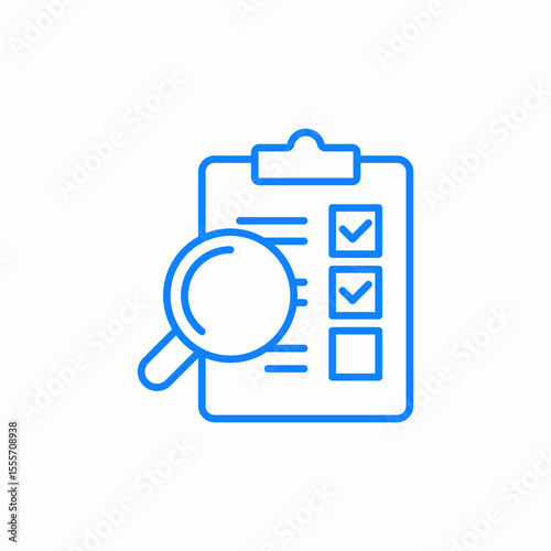 audit checklist icon sign vector
