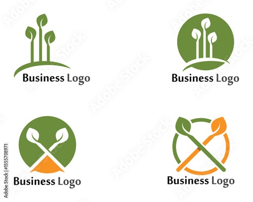 Tree Leaf Vector icon Illustration design template