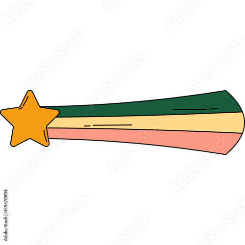 Retro Shooting Star