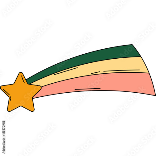 Retro Shooting Star