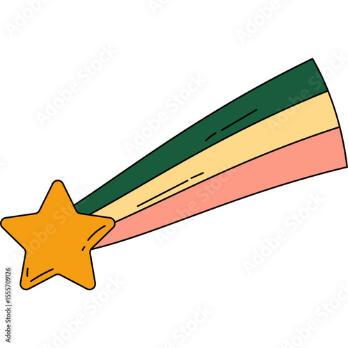 Retro Shooting Star