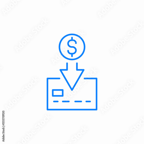 credit card payment icon sign vector