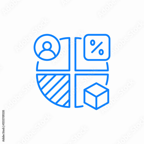 diverse elements icon sign vector