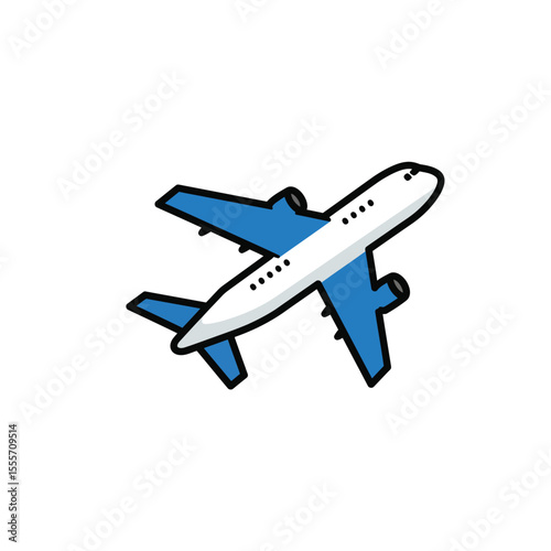 vector illustration of airplane