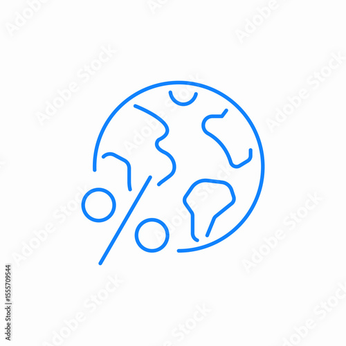 global interest icon sign vector