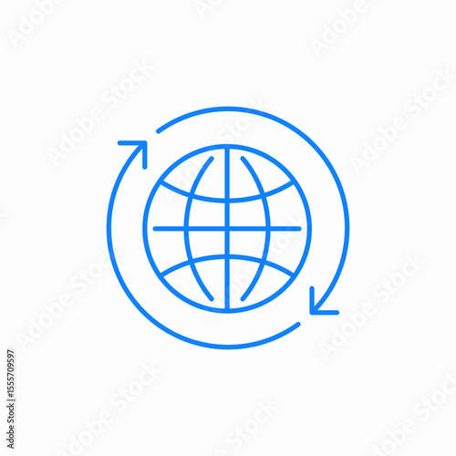 global logistics icon sign vector